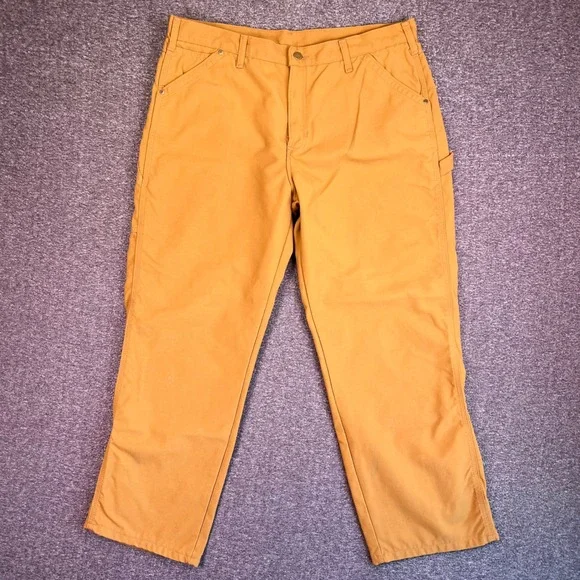 VTG Walls Master Made Carpenter Pants Mens 40x32 Tan Workwear Nylon USA Hunting - Picture 5 of 16